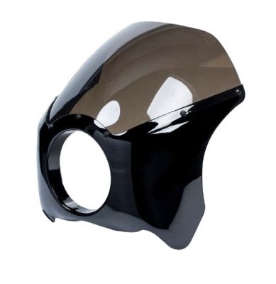 Přední kapota - maska CAFE RACER - typ 3 + plexi - černá